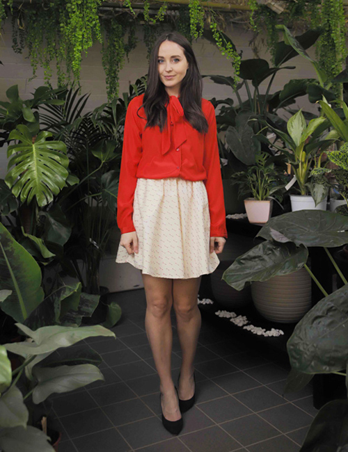 Camicia Eglantine – rosso corallo